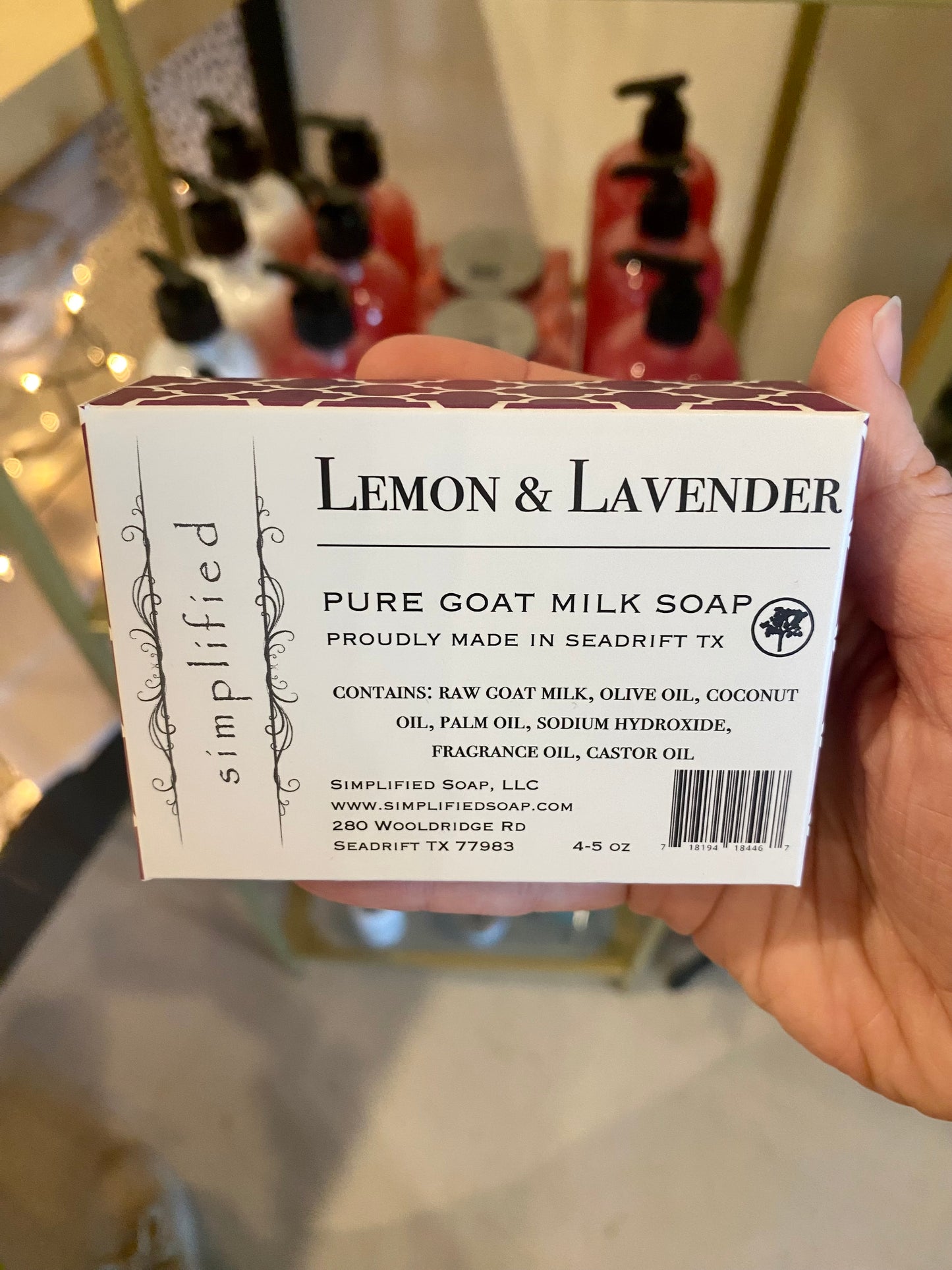 Simplified Soaps and Moisturizer- Lemon and Lavender