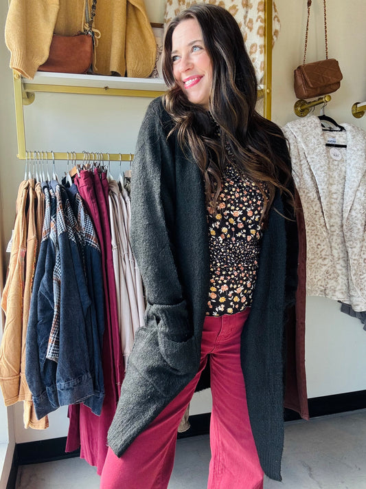 Black Madison Cardigan