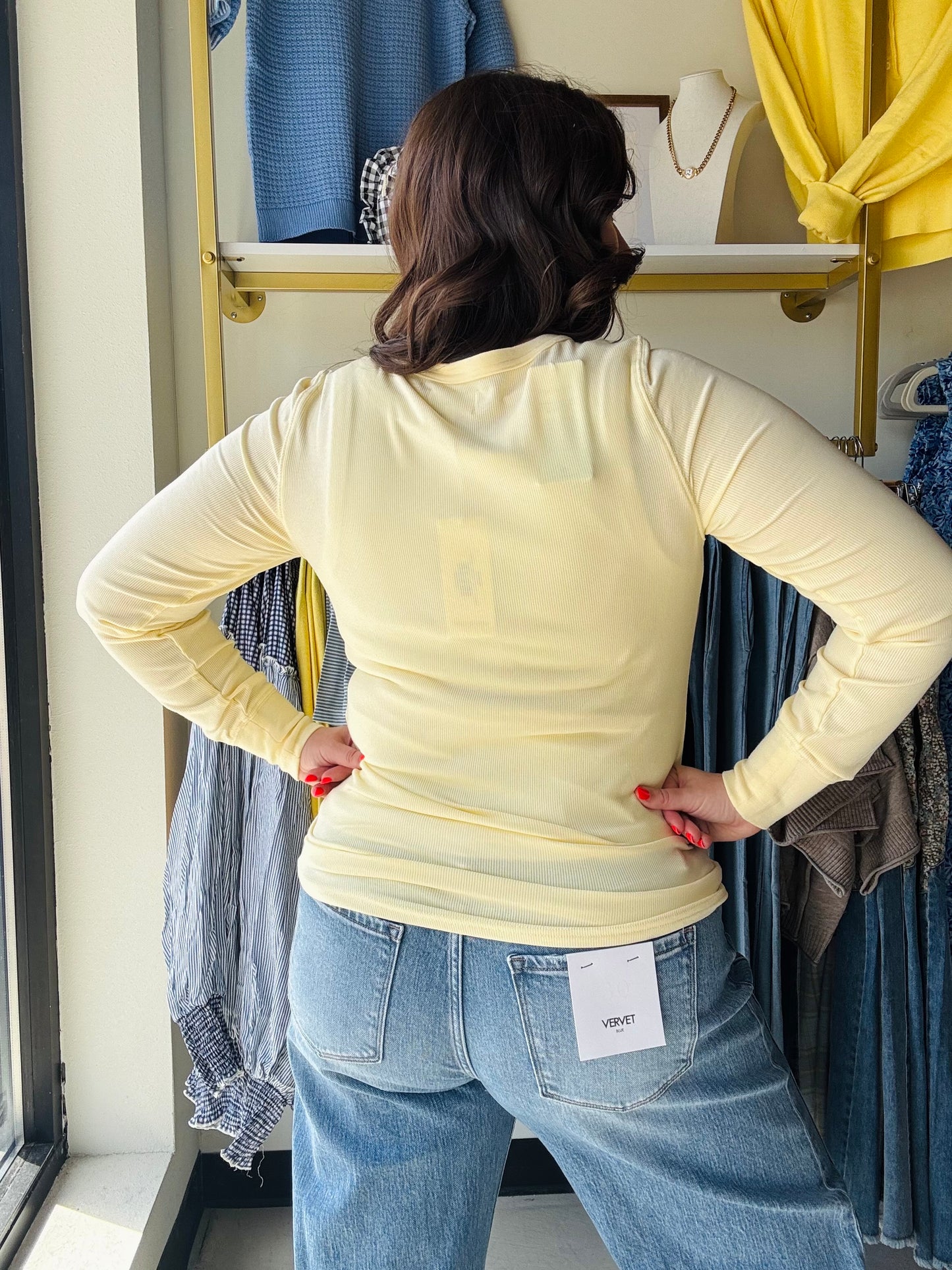 Butter Yellow Stacy Top