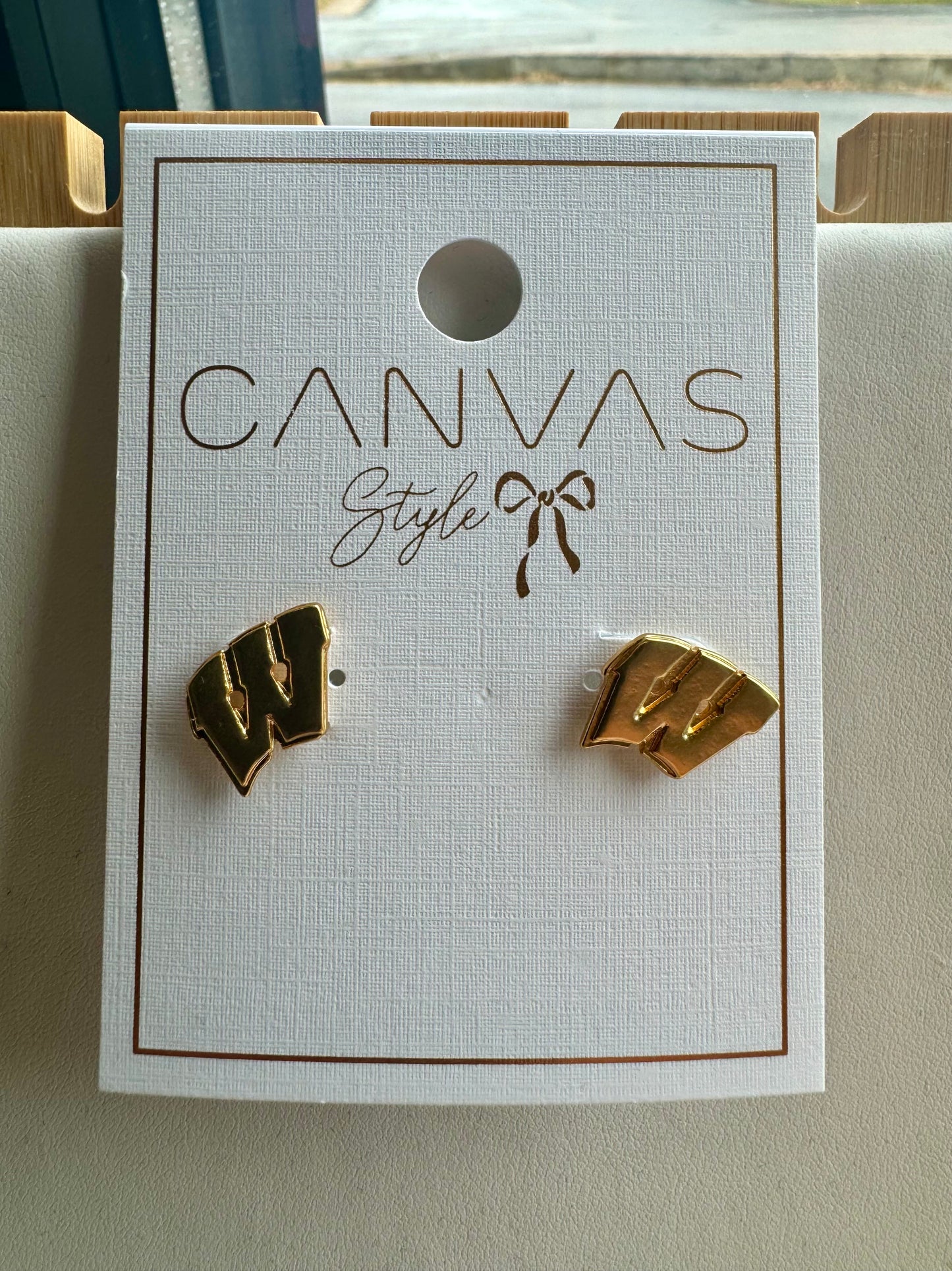 Badgers Gold Studs