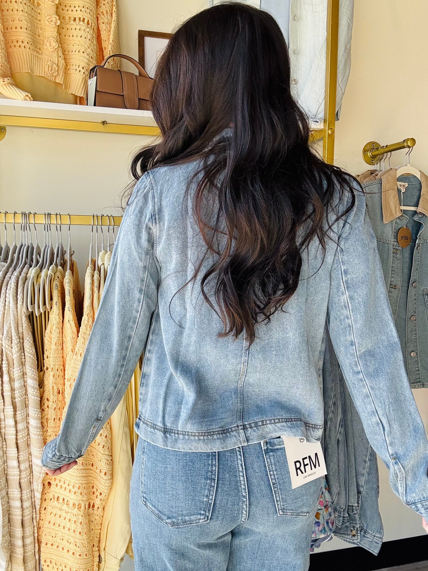 Washed Denim Violet Jacket