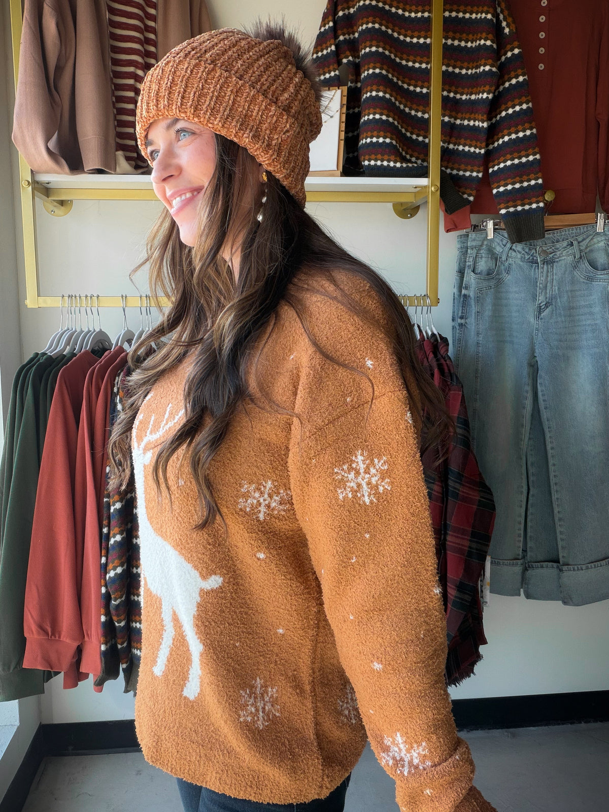Reindeer Luxe Crewneck Sweater