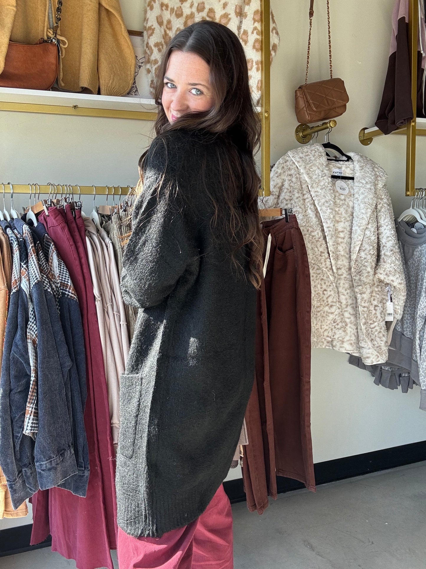 Black Madison Cardigan