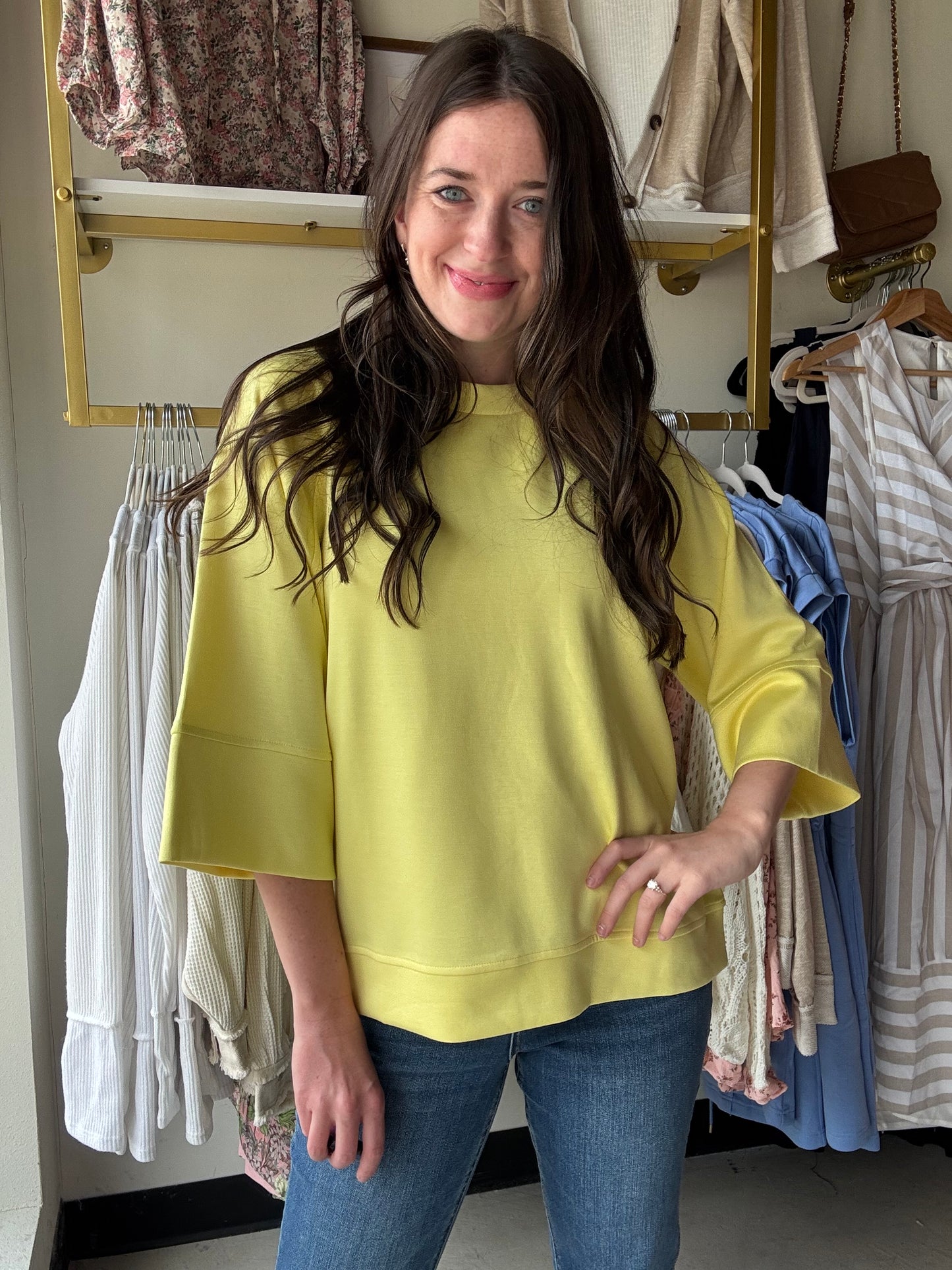 Lemon Ice Short Sleeve Pullover