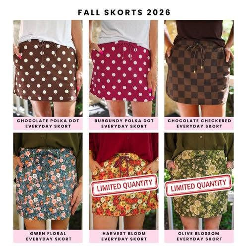 Preorder - Jess Lea Olive Blossom Skort