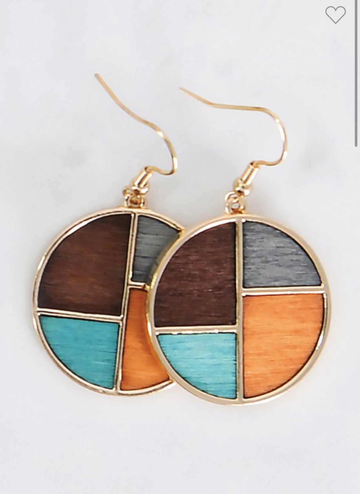 Multicolor Circle Boho Earrings