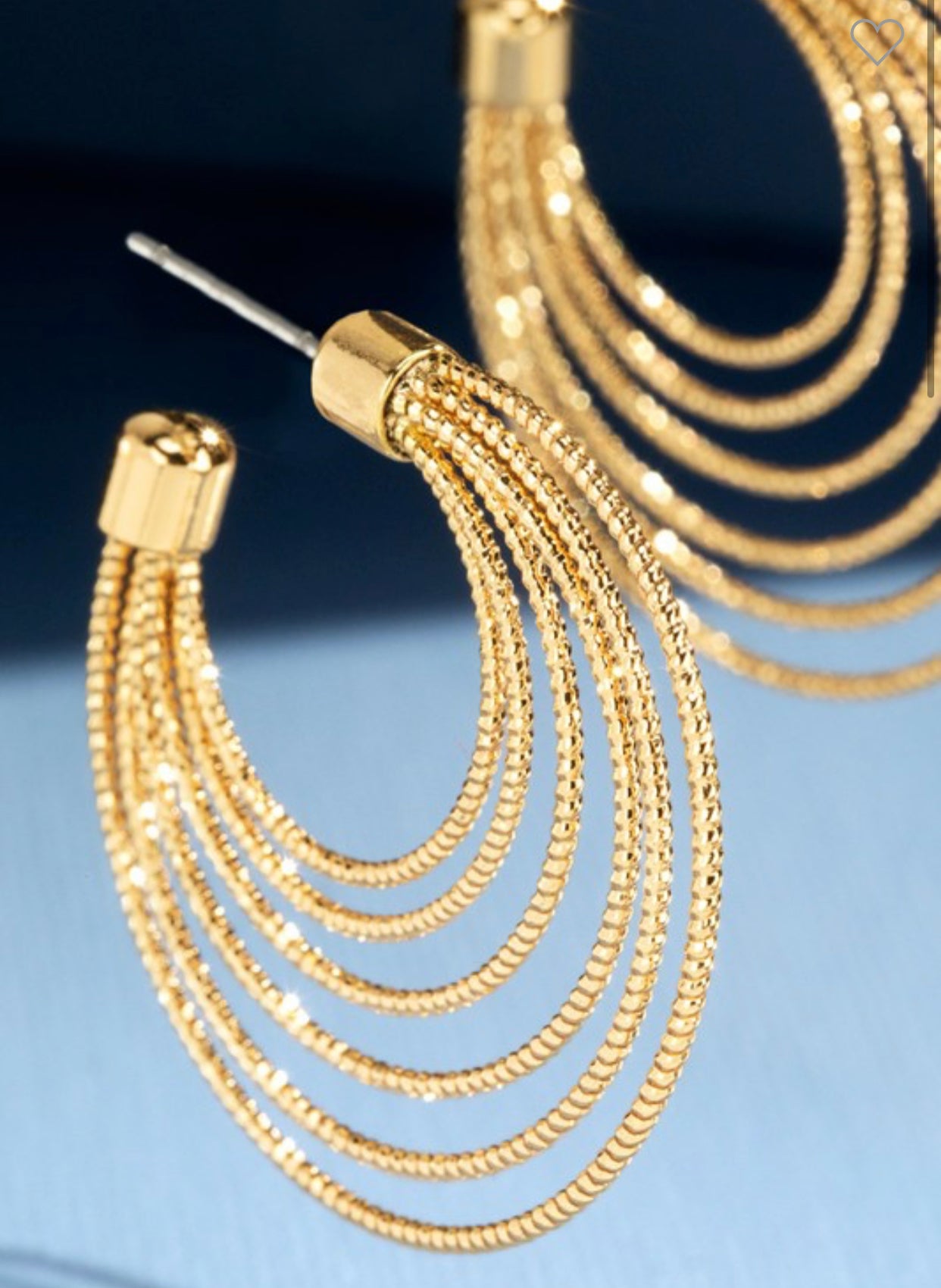 Brass Layered Hoop Earring