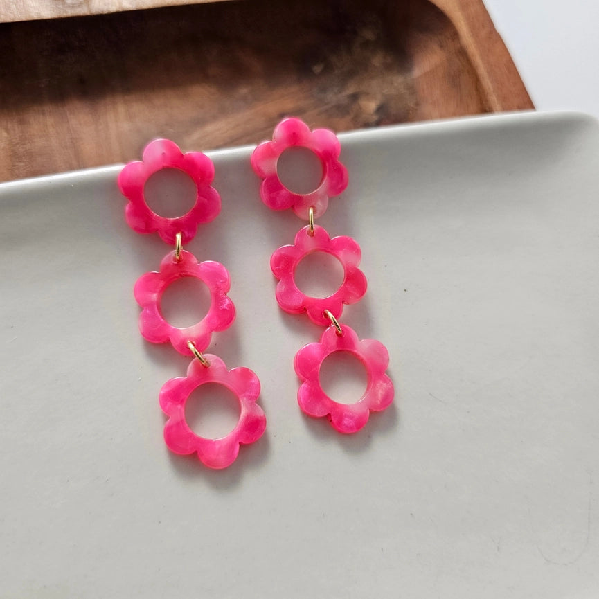Hot Pink Delilah Earrings