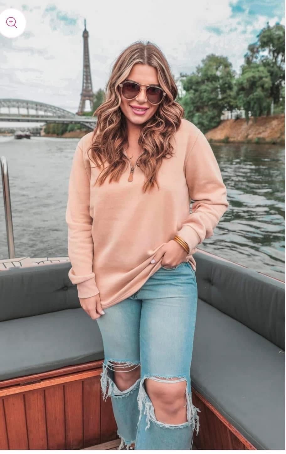 Tan Vintage Miley Pullover