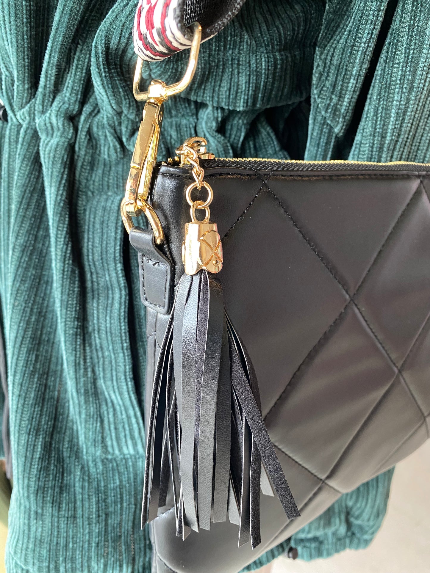 Quilted Crossbody- Black
