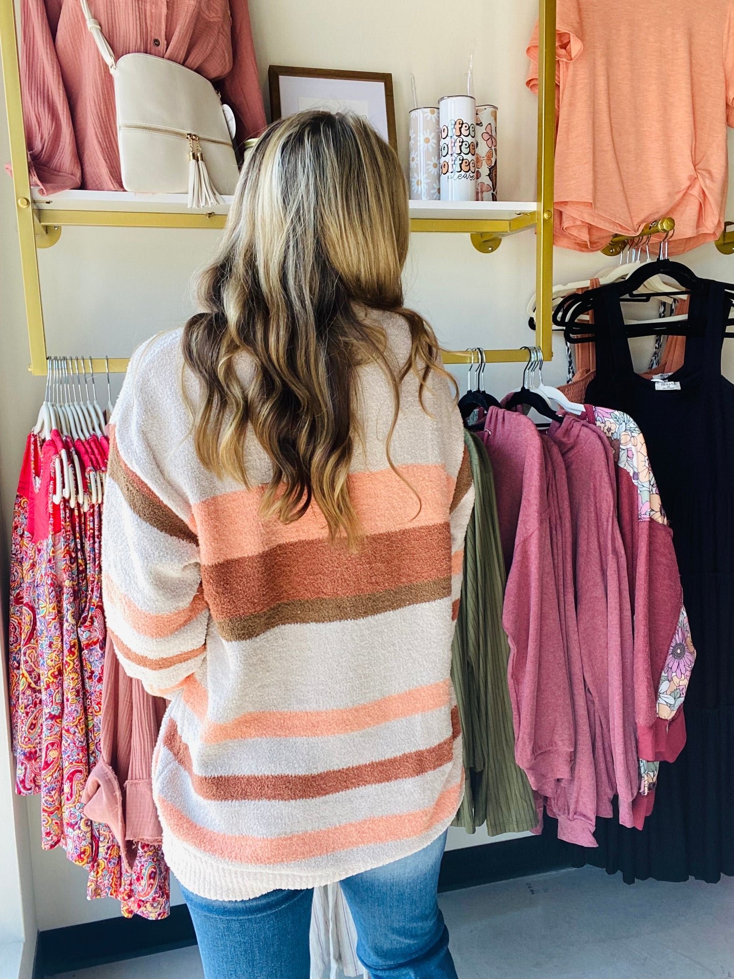 Striped Cloud Sweater