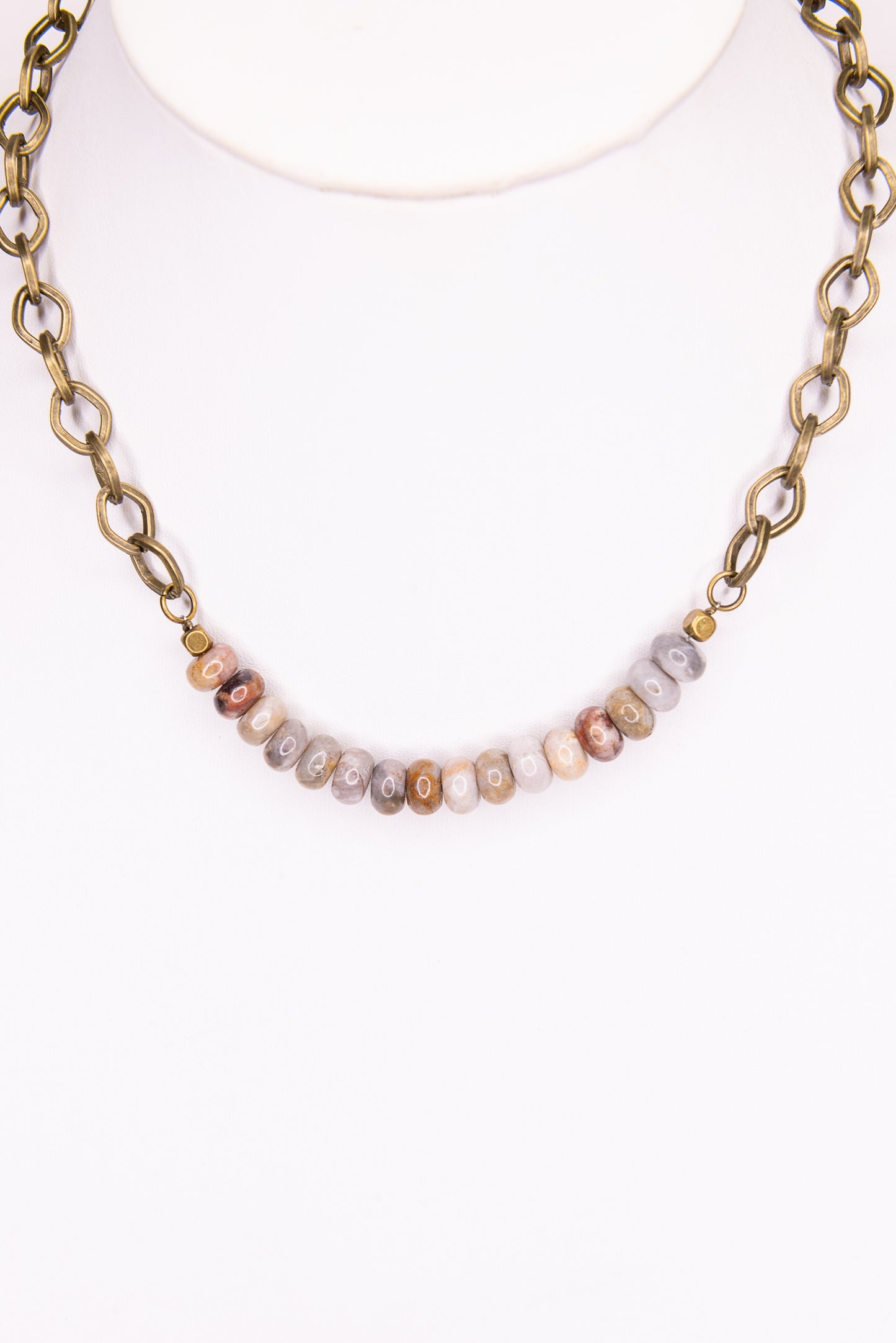 Victoria Bamboo Agate Necklace