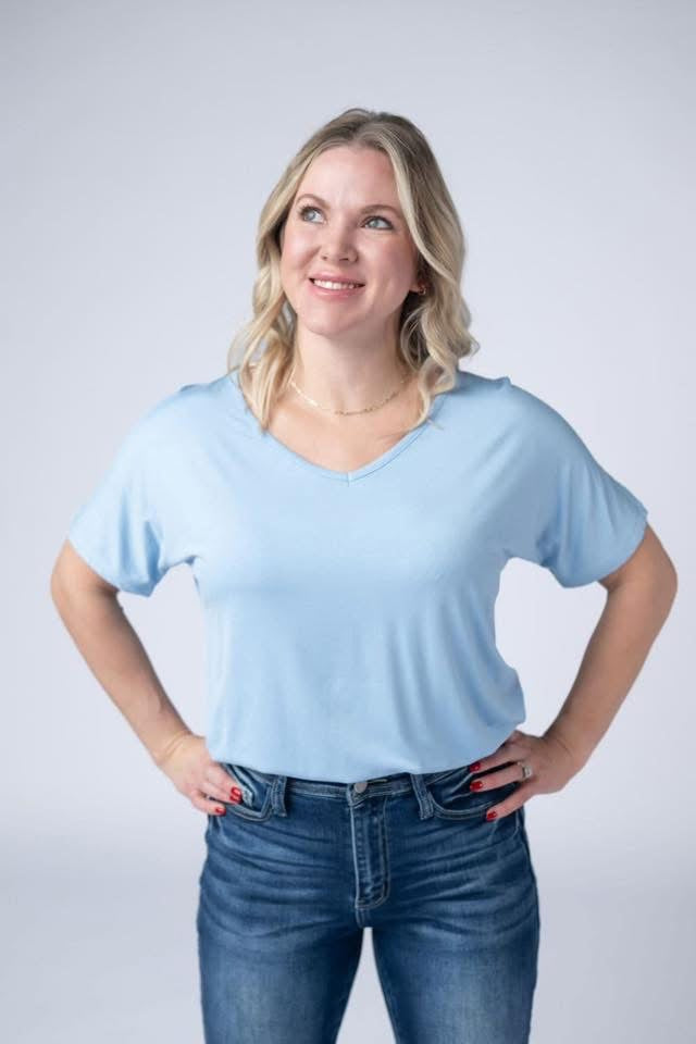 Blue Chloe Tee
