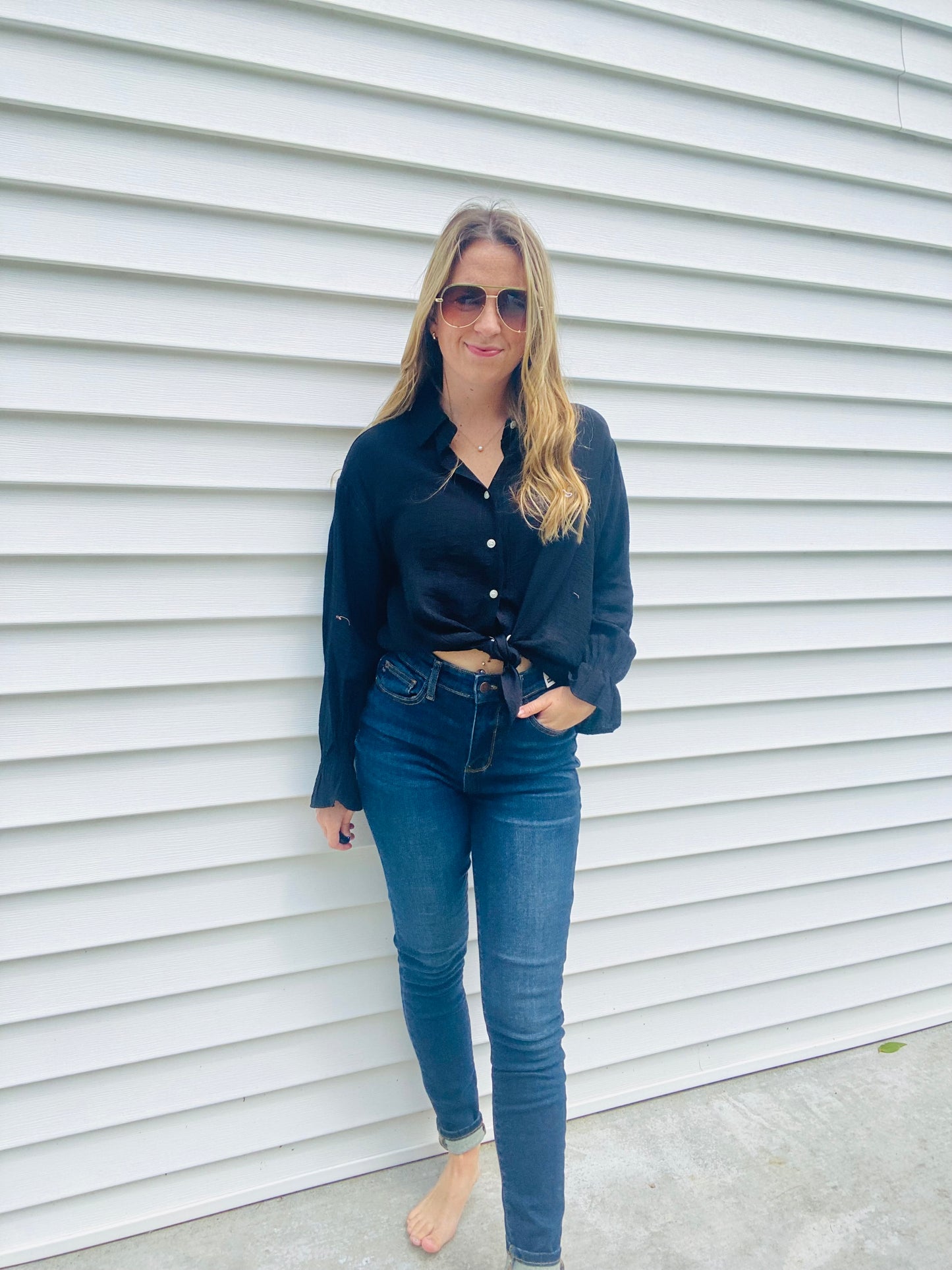Dark Wash Judy Blue Skinny Jeans