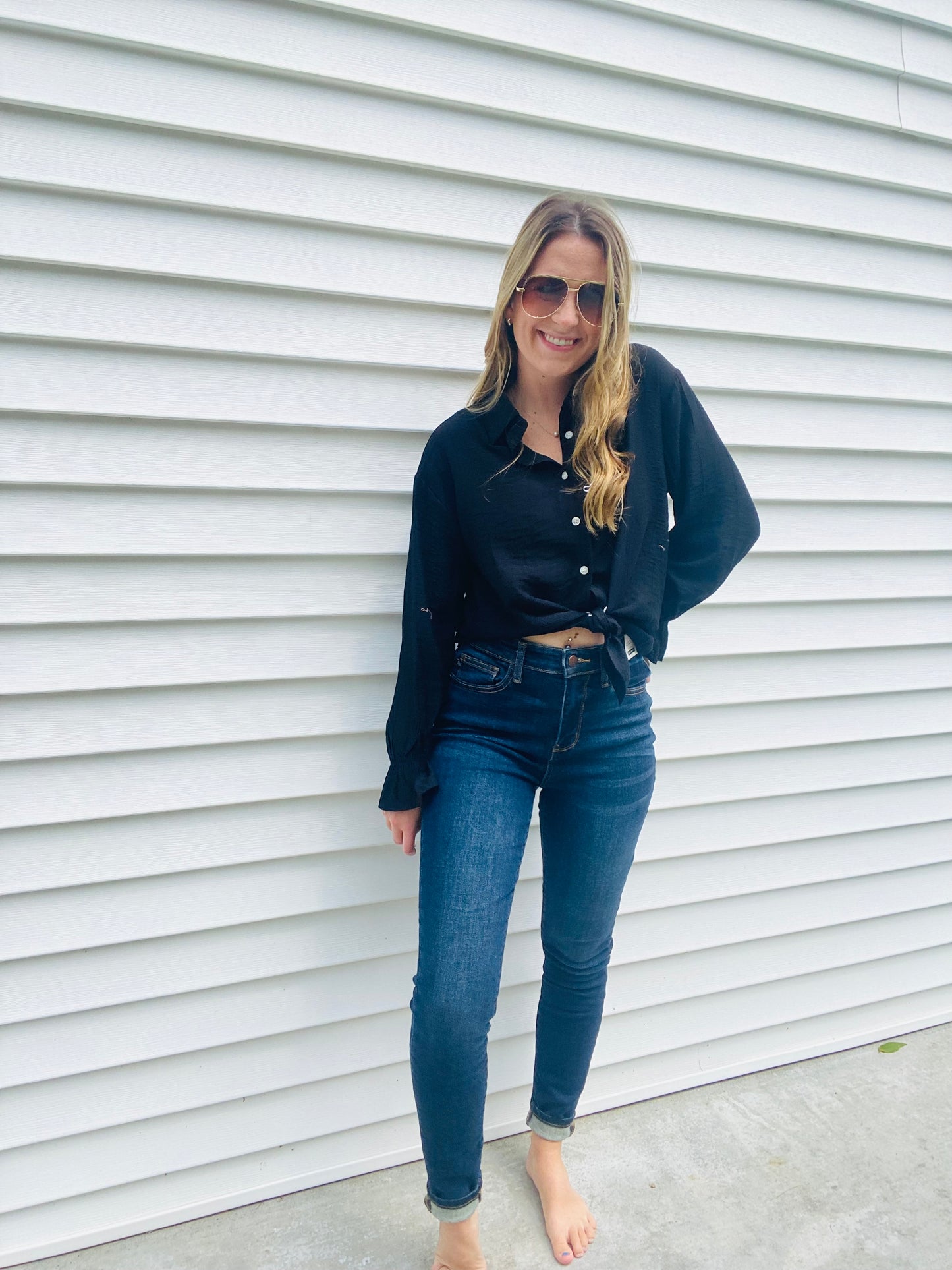 Dark Wash Judy Blue Skinny Jeans