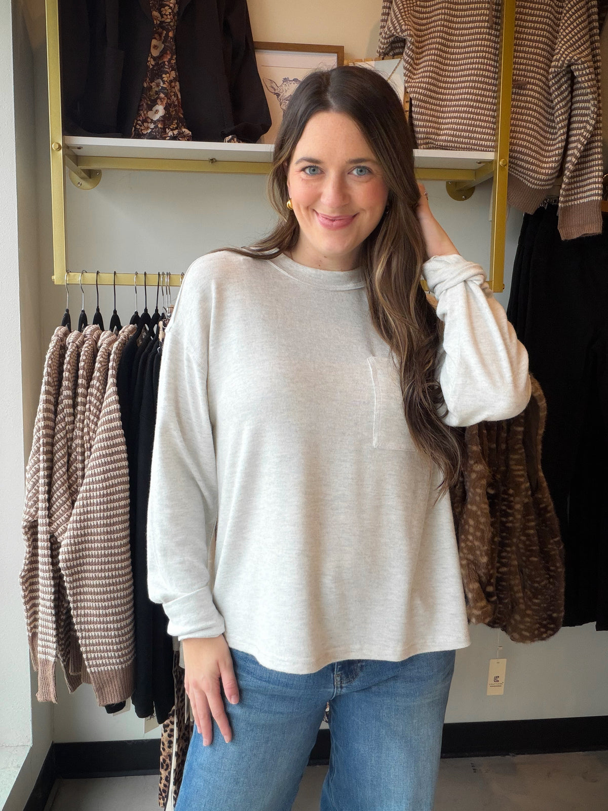 Heather Grey Sutter Top
