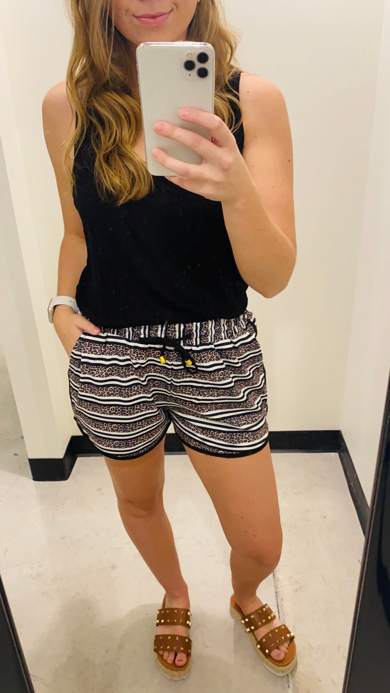 Get In Line Leopard Shorts