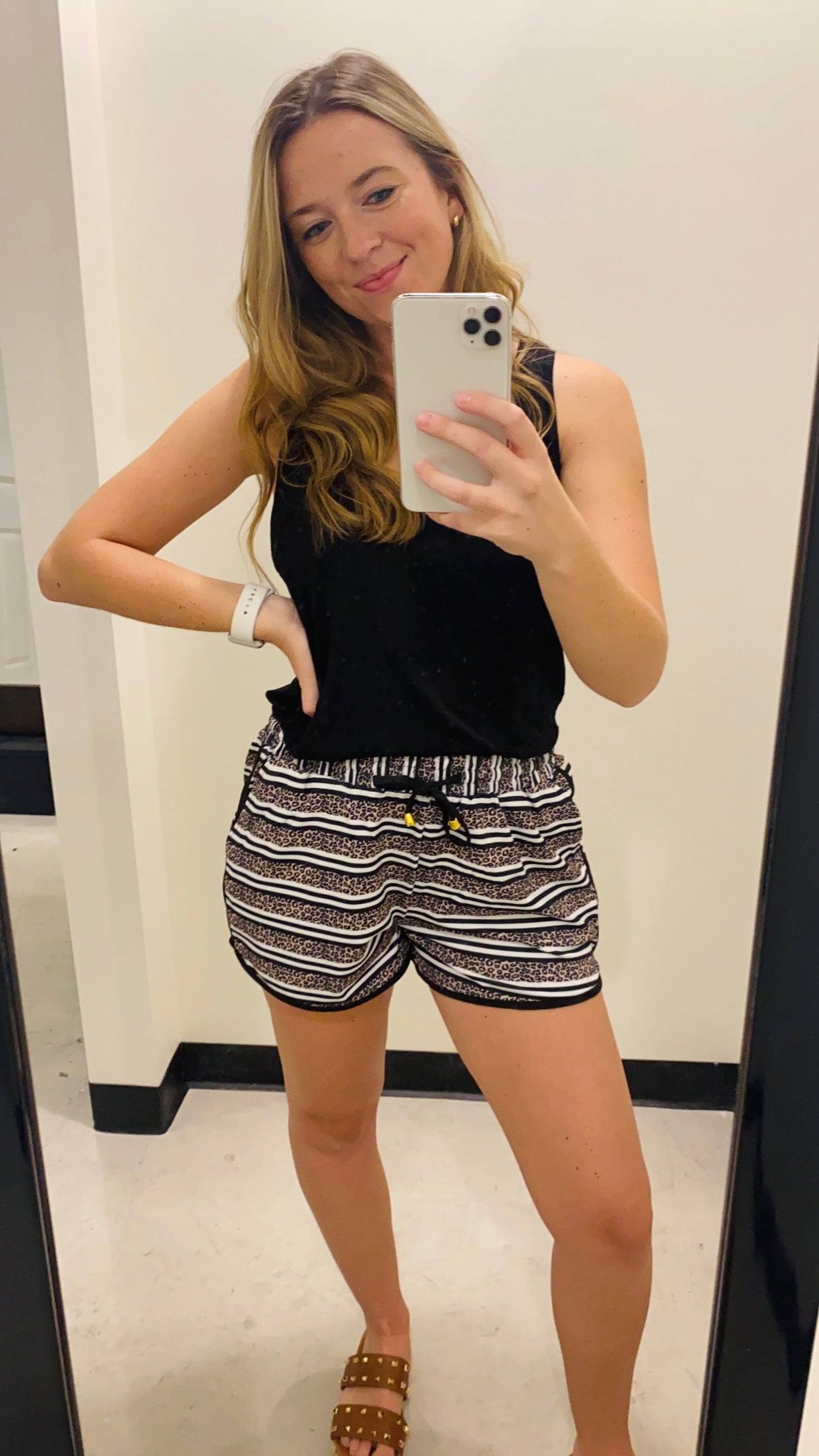 Get In Line Leopard Shorts