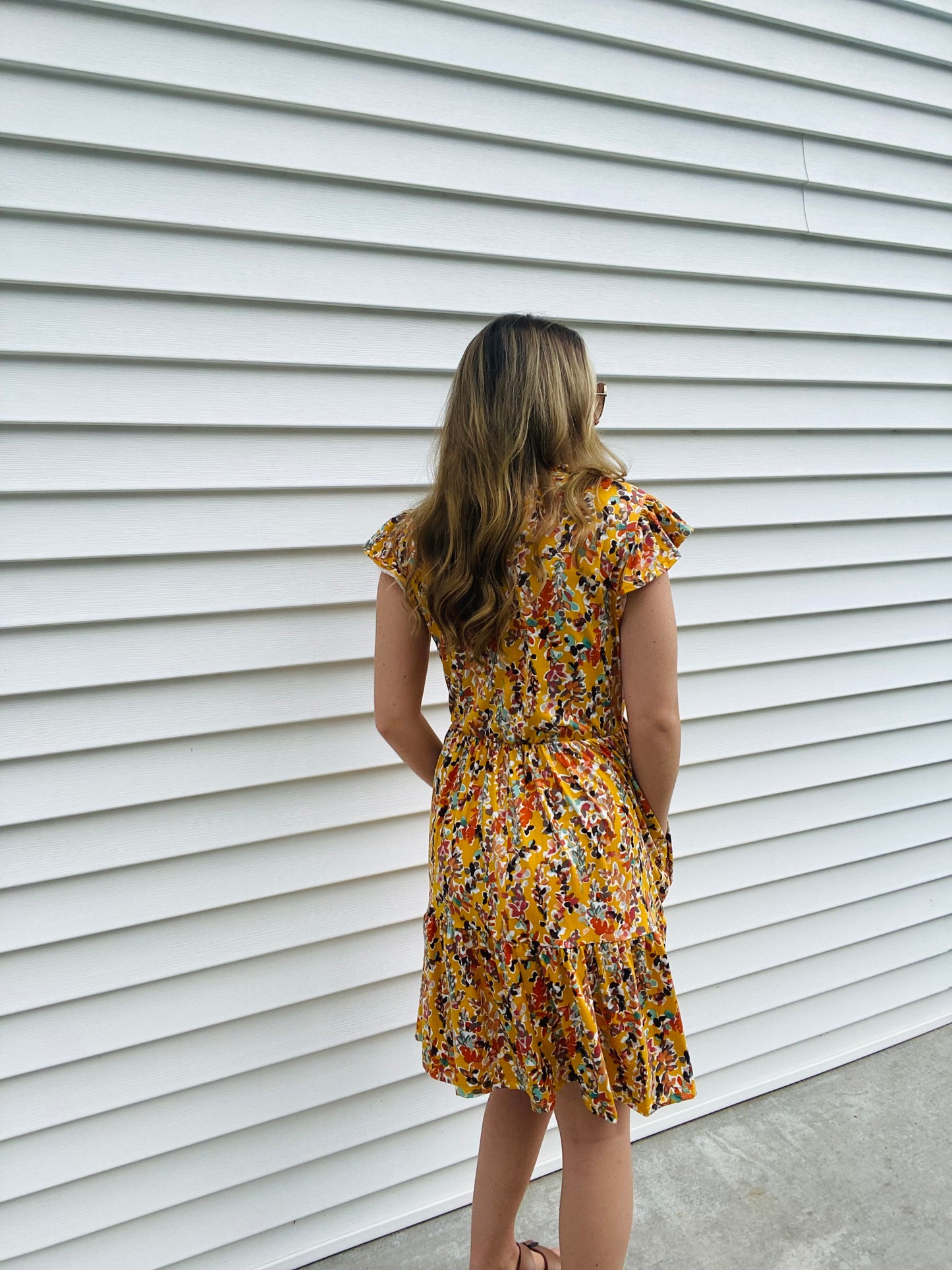 Honey Ruffle Floral Dress