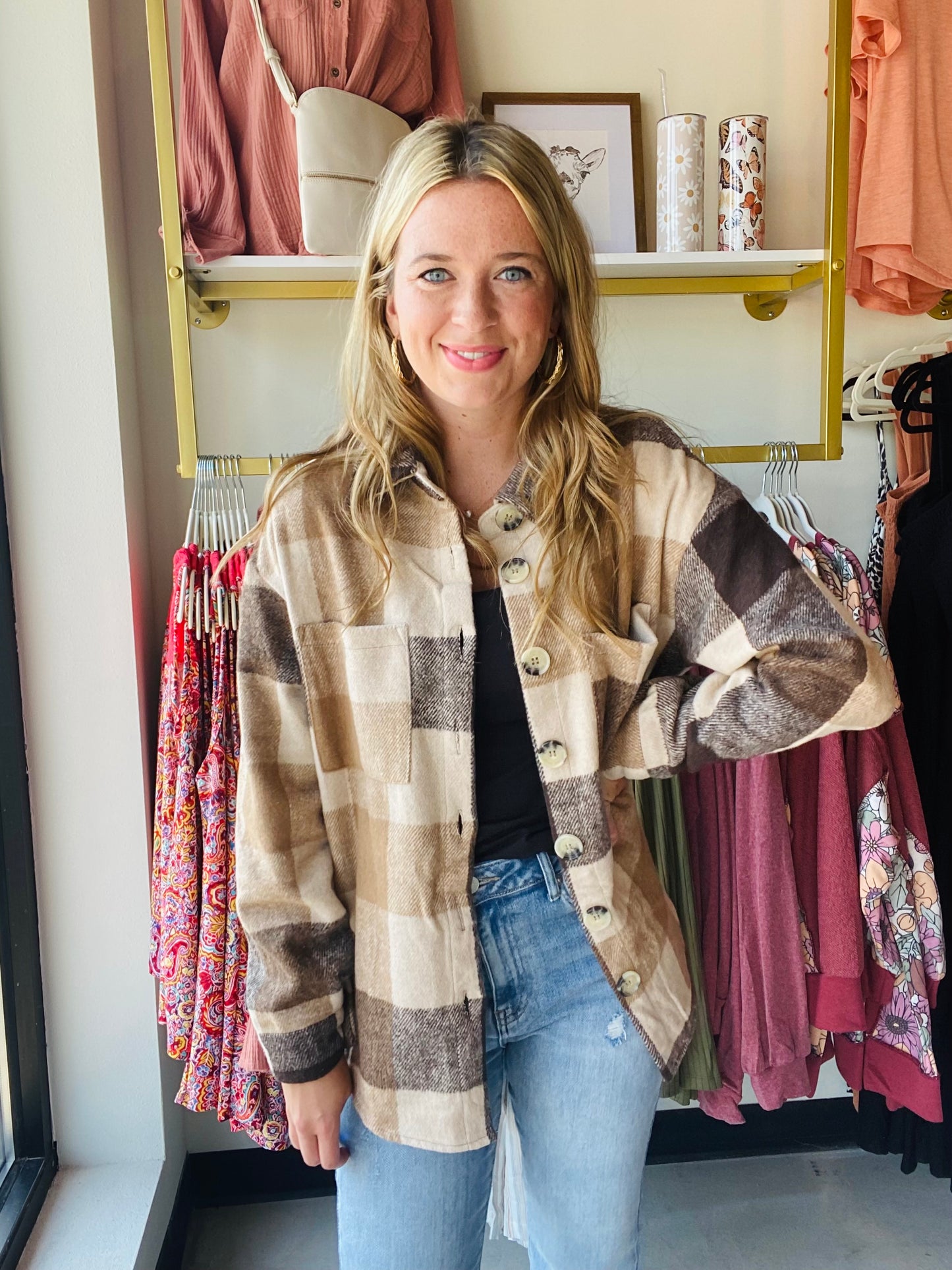 Shades of Brown Plaid Flannel