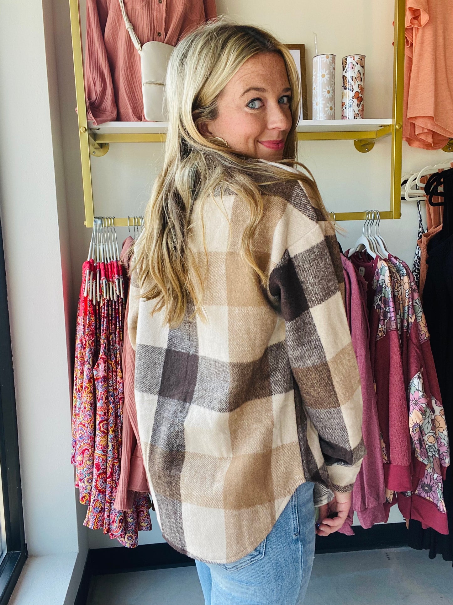 Shades of Brown Plaid Flannel