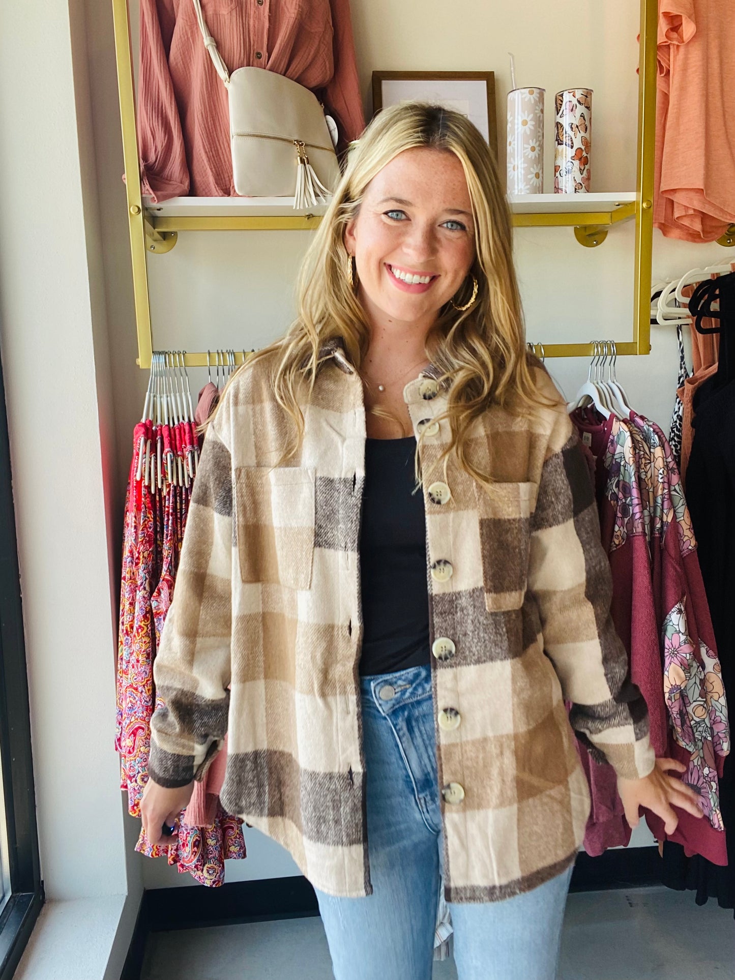 Shades of Brown Plaid Flannel