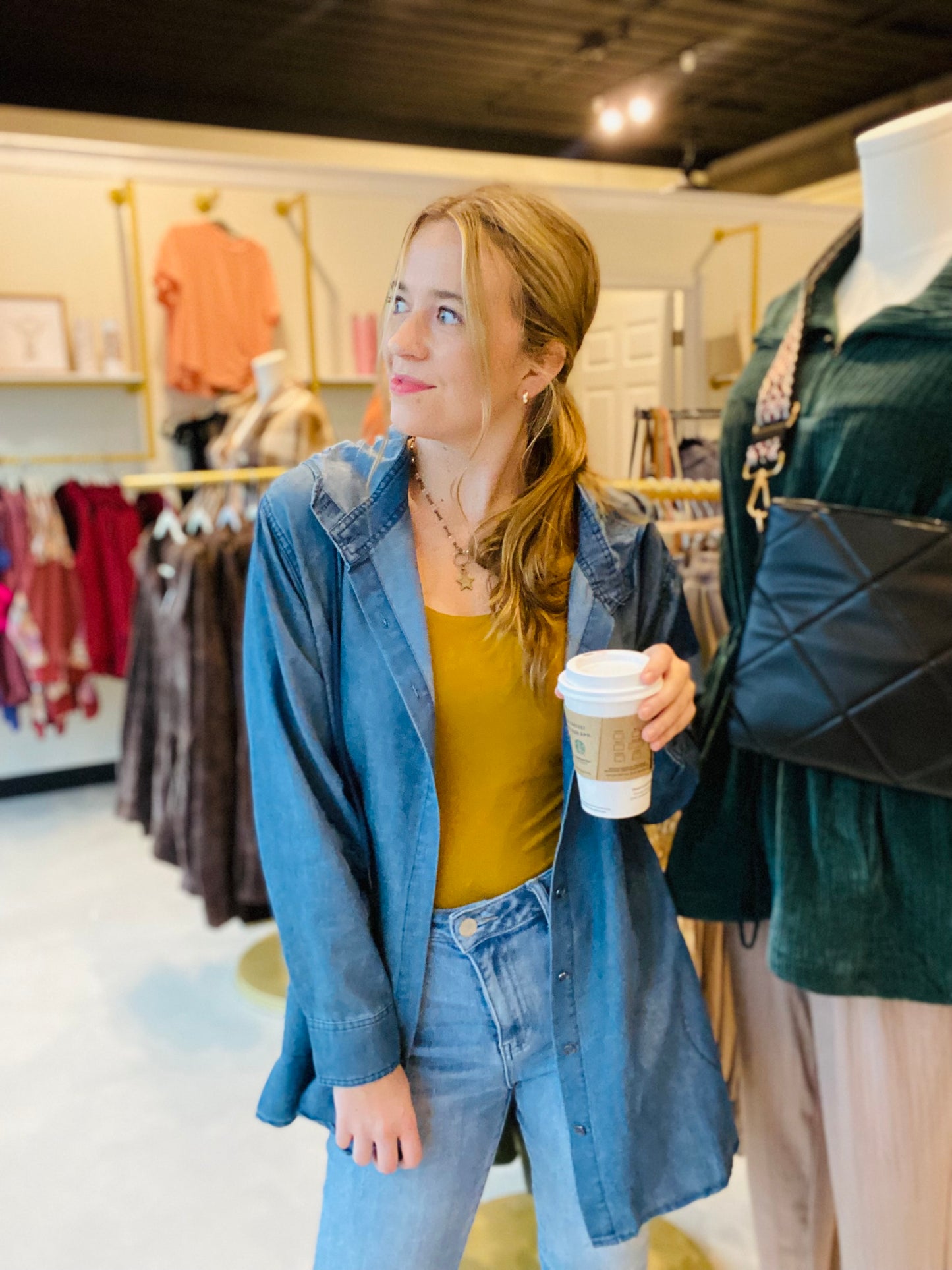Garment Washed Hooded Tunic
