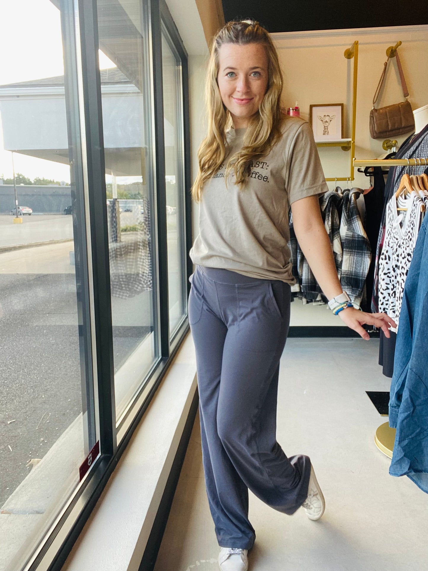 Titanium Buttery Straight Leg Pants