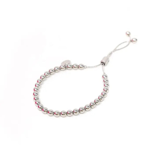 Silver Adjustable Bracelet - 5mm