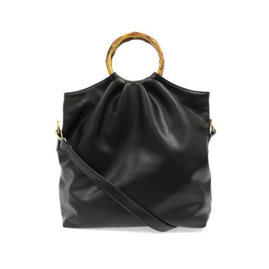 Black Stacey Bamboo Bag