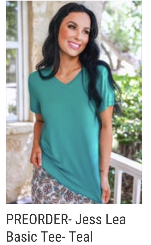 Preorder - Jess Lea Teal Tee
