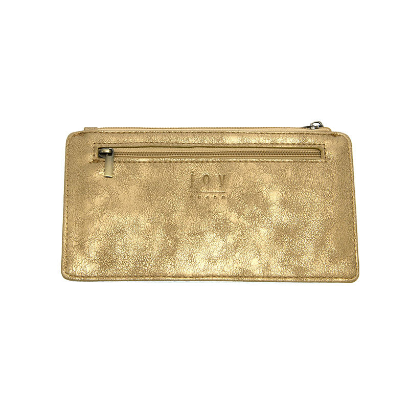 Metallic Gold Kara Mini Wallet
