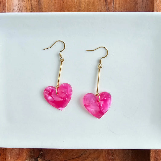Mina Heart Earrings
