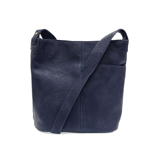 Navy Bindi Front Slip Bucket Bag