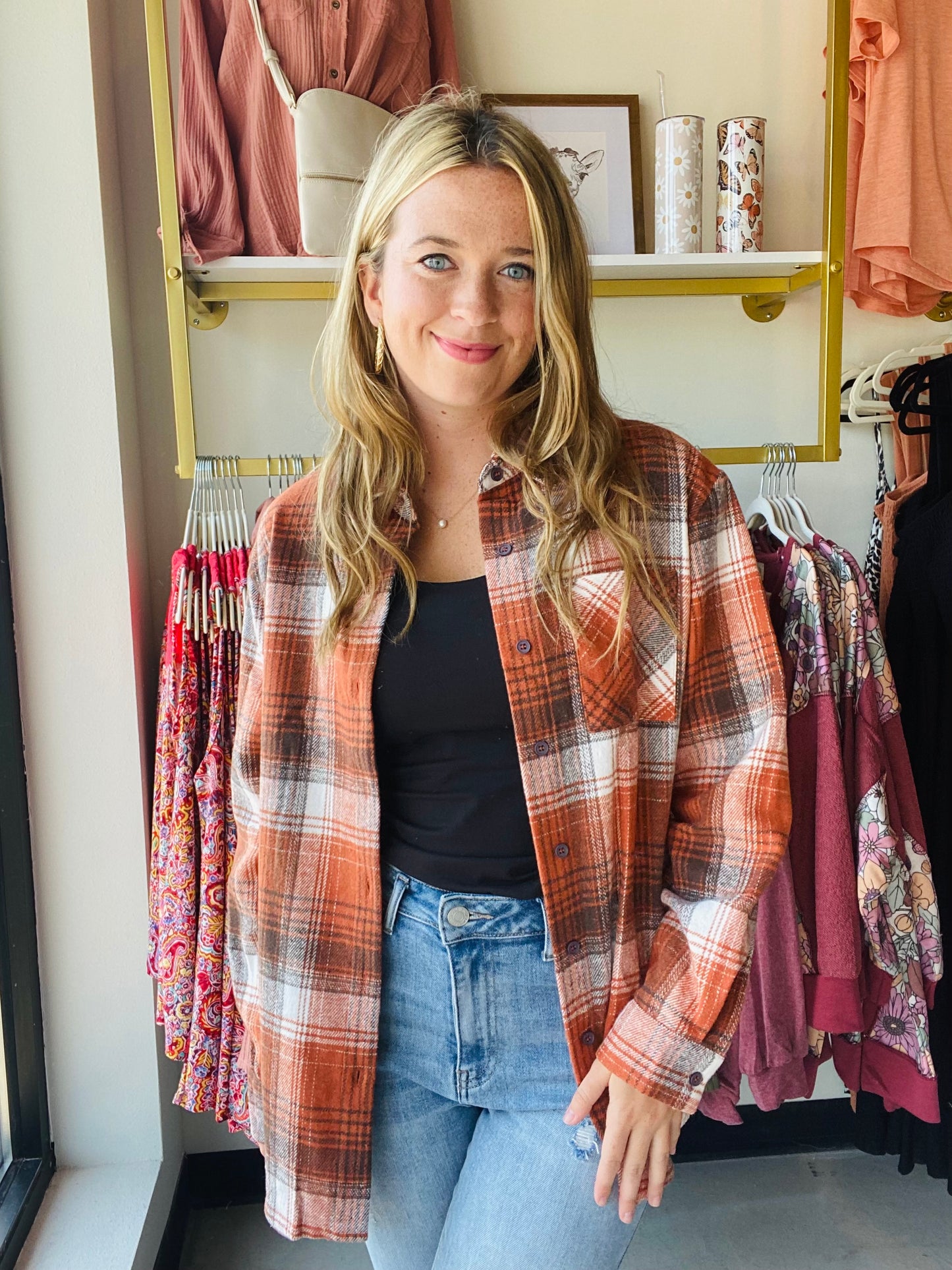 Pumpkin Plaid Flannel