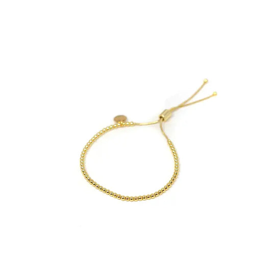 Gold Adjustable Bracelet - 3mm