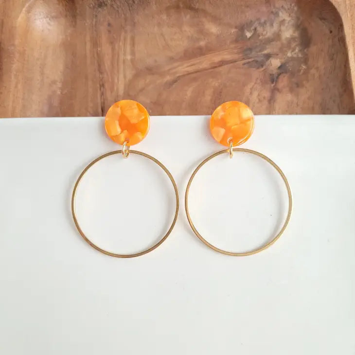 Amelia Orange Earrings