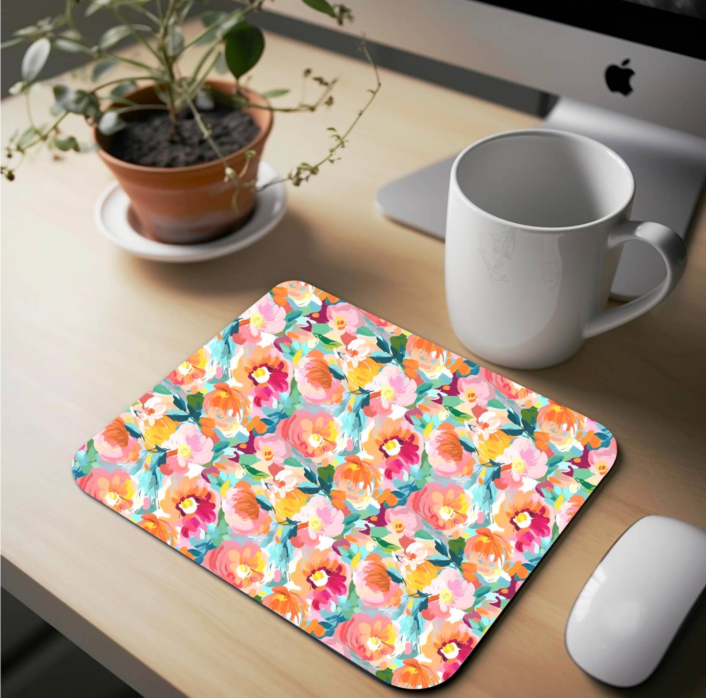 Floral Rectangular Mousepad