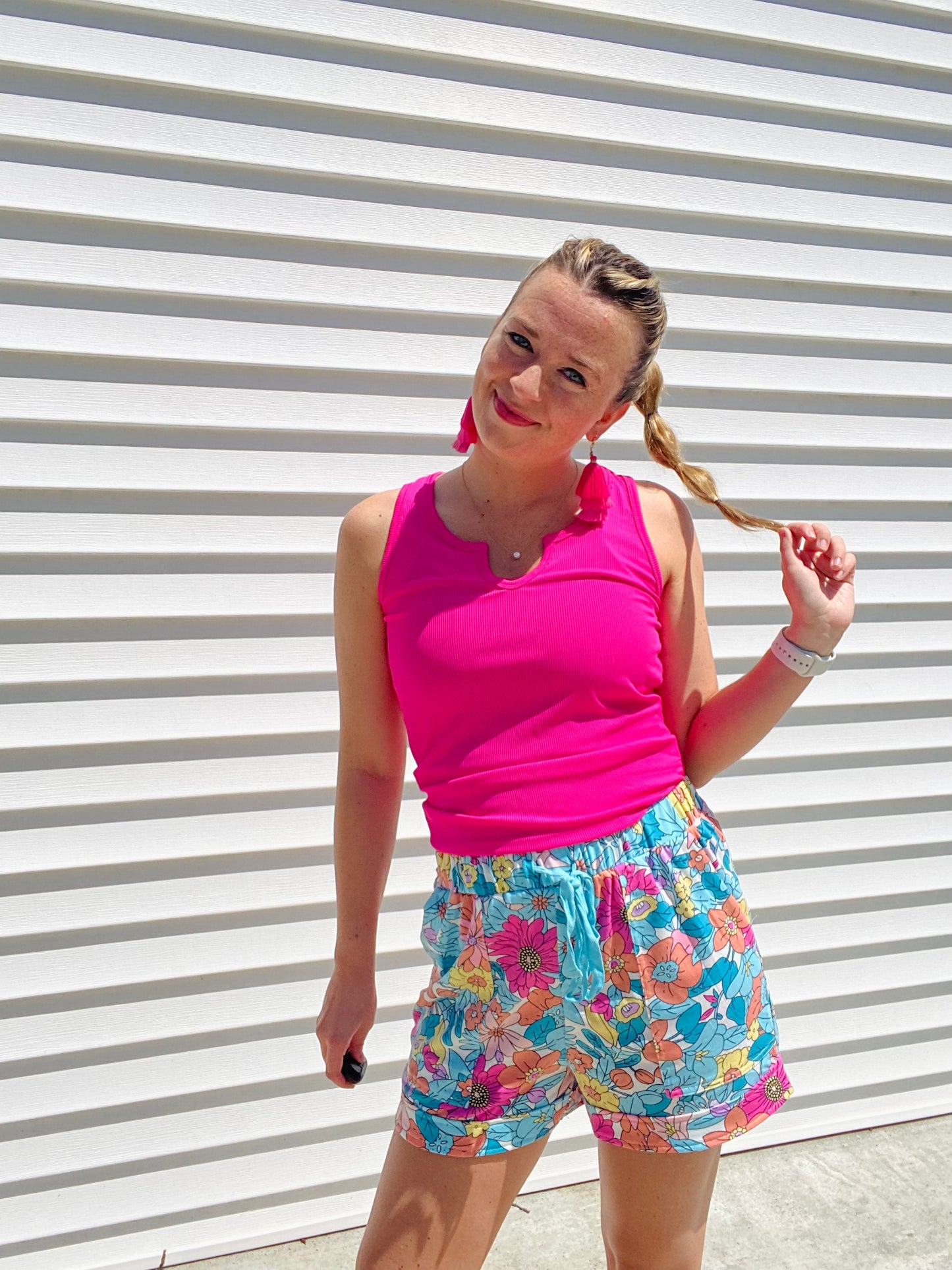 Vibrant Floral Shorts