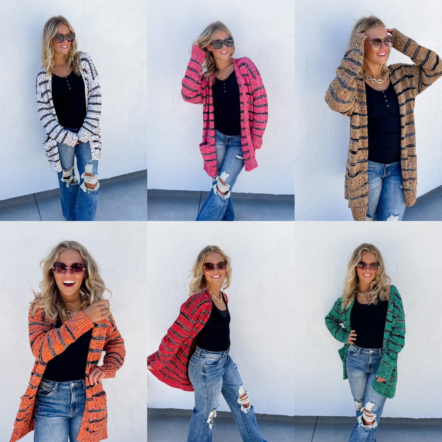 Blakeley Confetti Stripe Cardi
