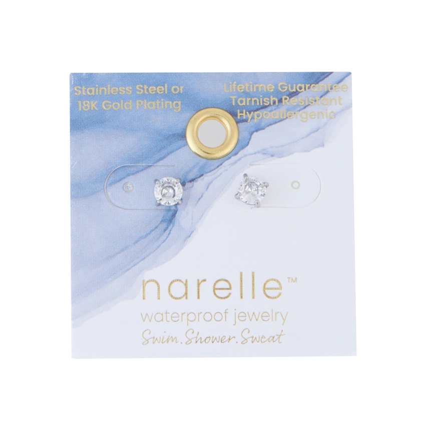 5mm Cubic Zirconia Stud Earrings