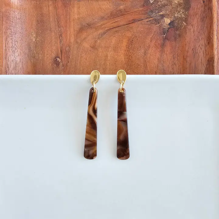 Blair Coffee Shimmer Earrings