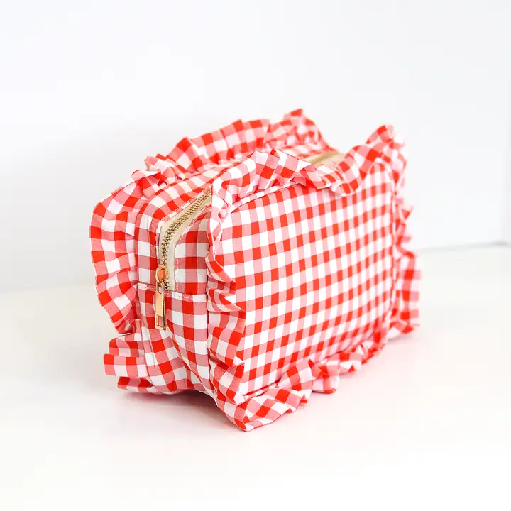 Assorted Gingham Cosmetic Bag