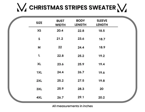 Christmas Stripes Sweater