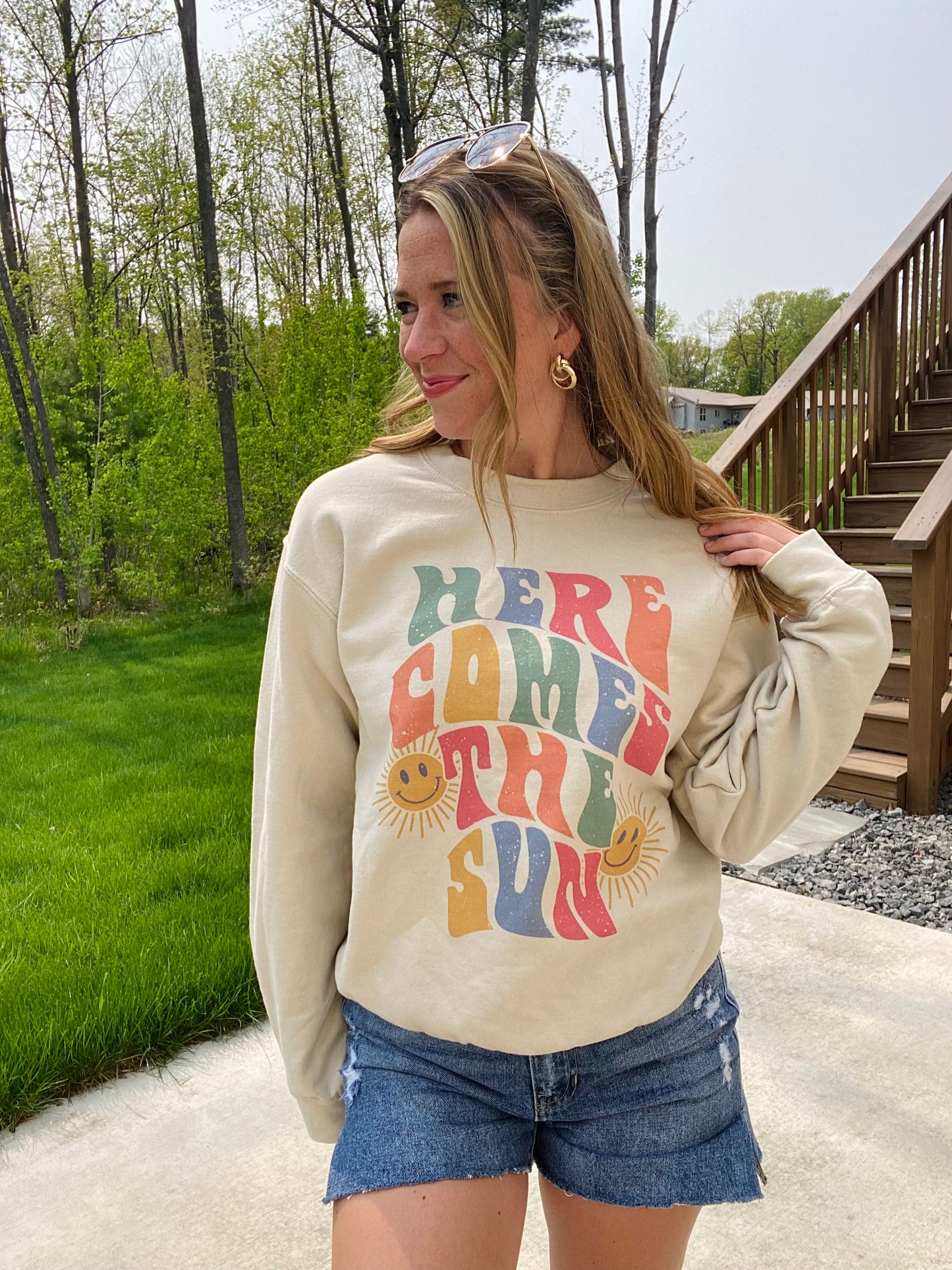 Here Comes The Sun Sweatshirt-3X