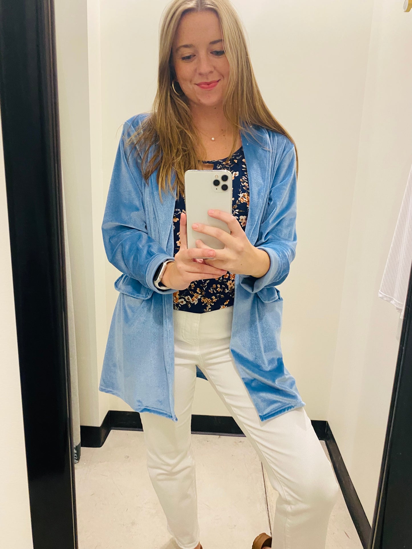 Blue Velvet Blazer