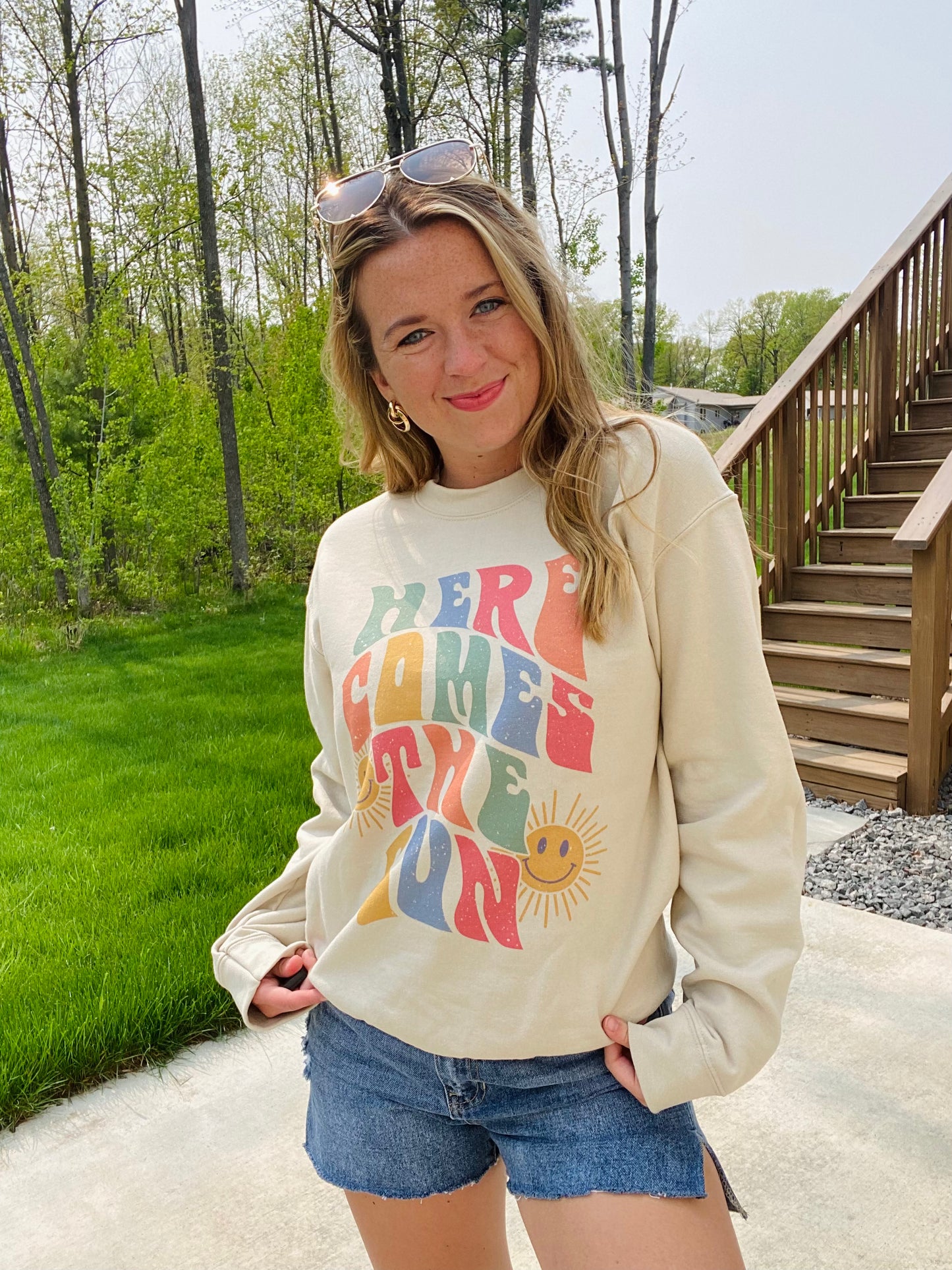Here Comes The Sun Sweatshirt-3X