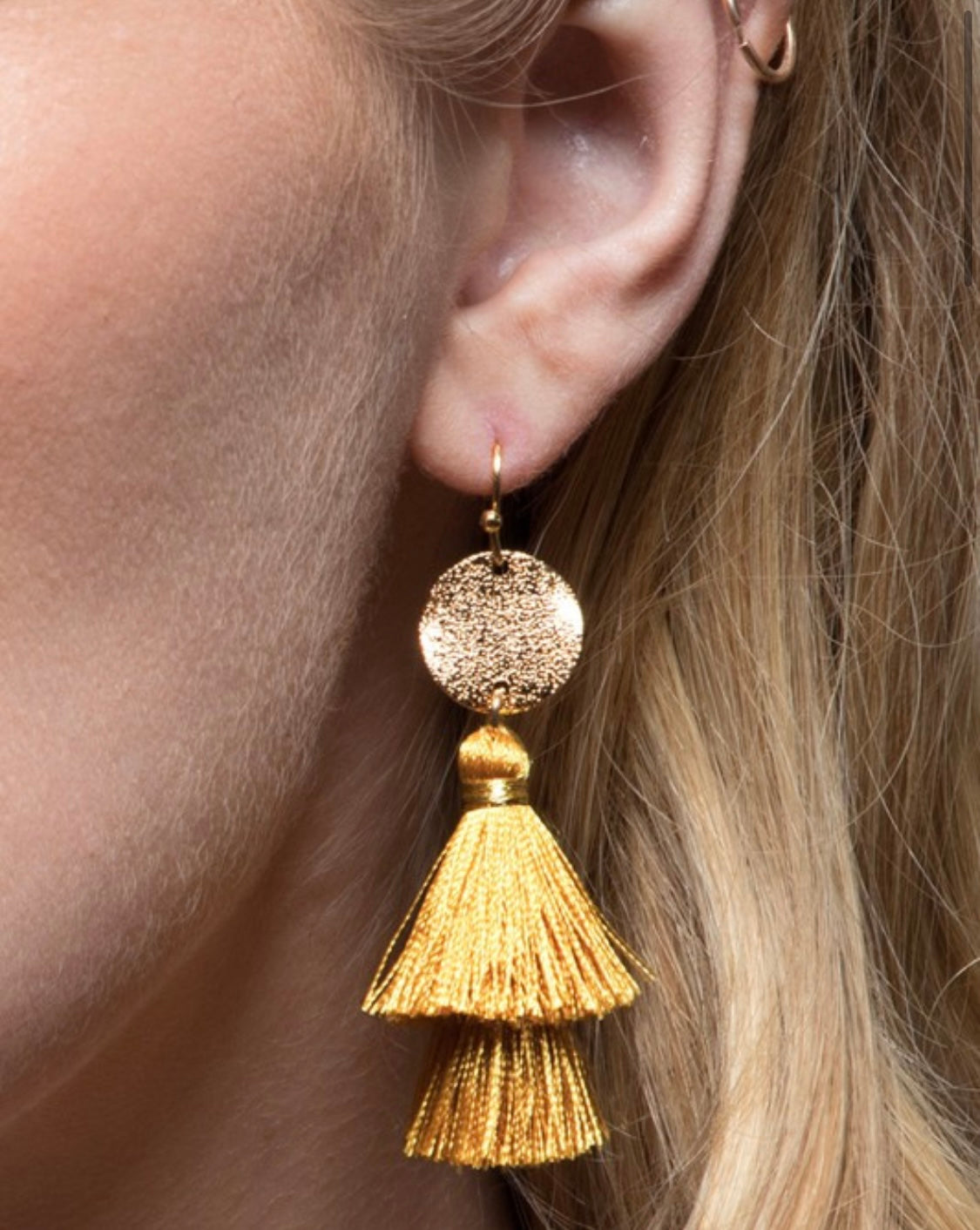 Gold Tassel Earrings