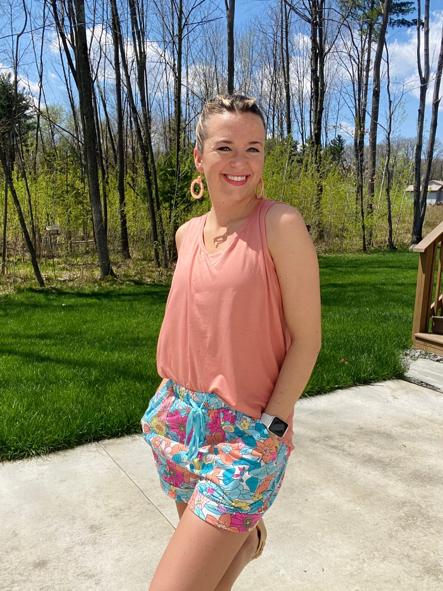 Vibrant Floral Shorts