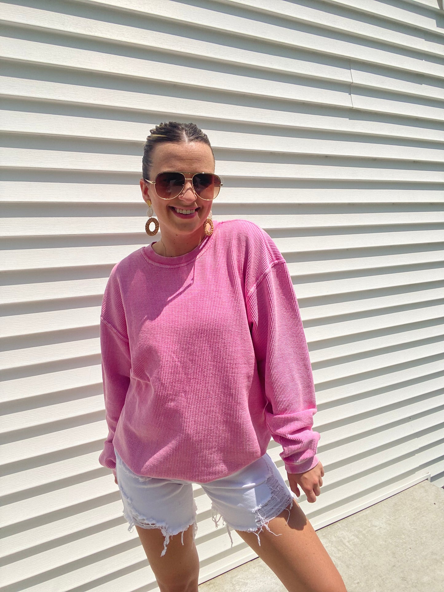 Essential Corded Crewneck